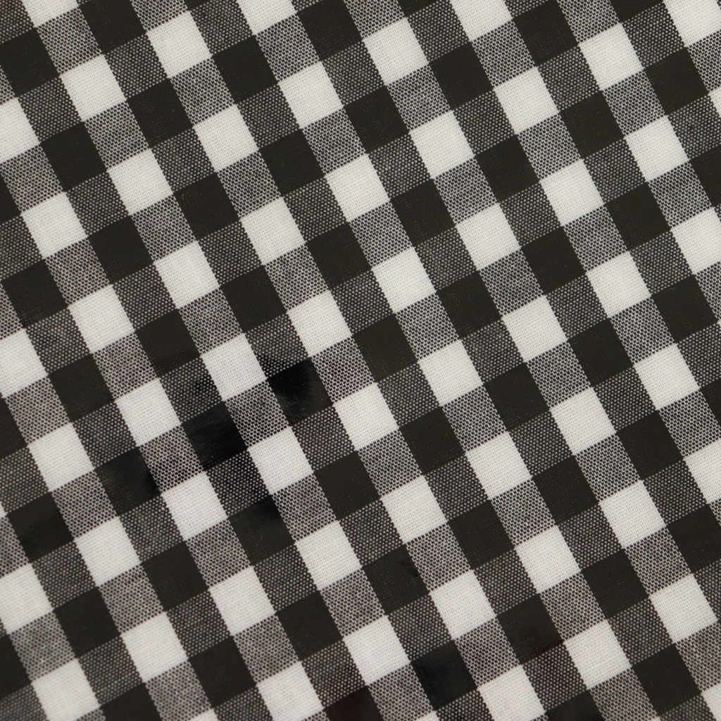 Drawstring bag #GINGHAM BLACK [TMB-1863H]