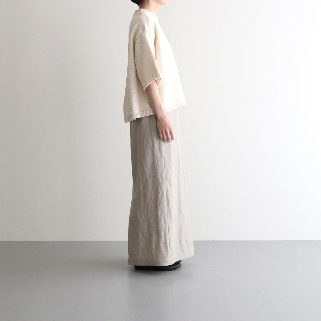 Damm Cotton Silk Half Sleeve #White [A232251TK762]