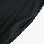 60s AUTOLOOM LINEN/COTTON PLAIN OVERDYE BACK OPENING CREW-NECK SHIRTS DRESS WITH MINI PINTUCK #9900 BLACK [INMDS26011D]