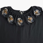 Volant blouse #black [32-0014A]