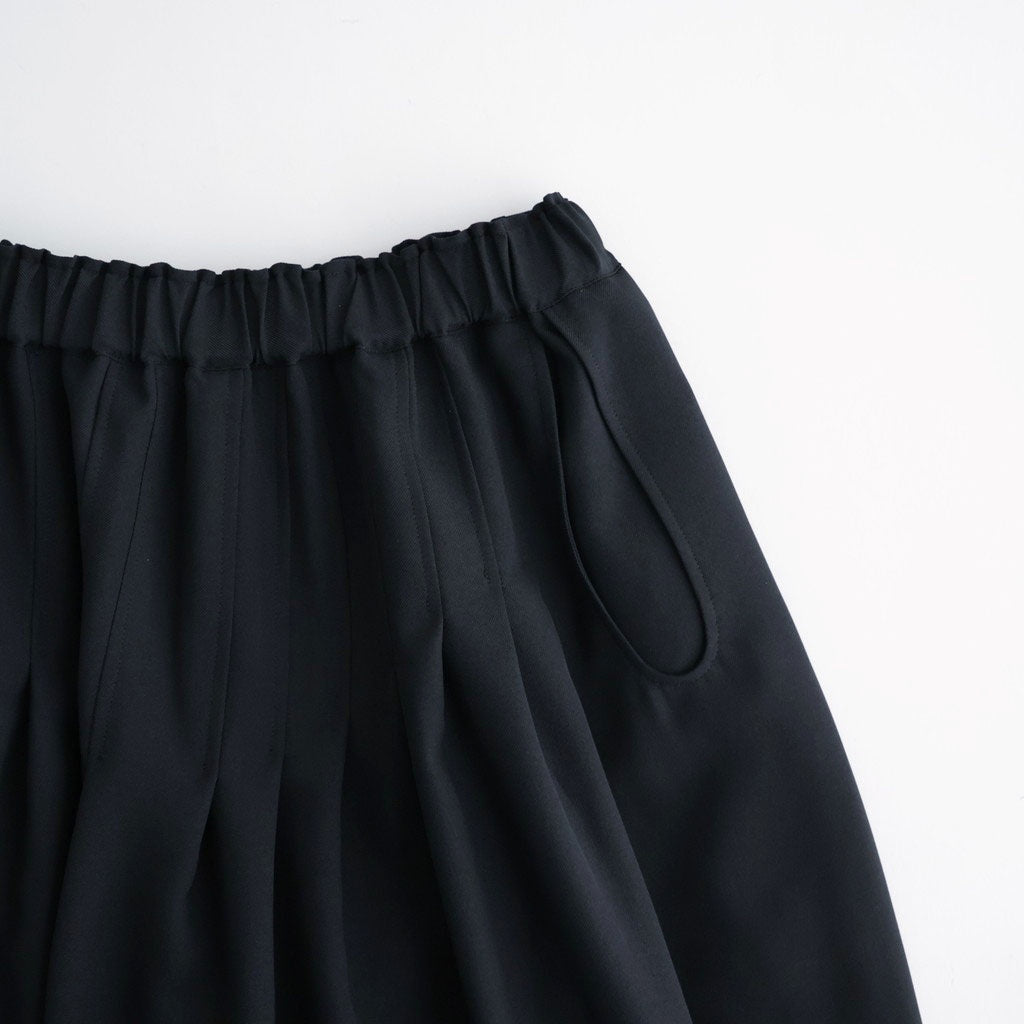 記憶の庭 Tucked skirt #Black [26F-SK042-RP]