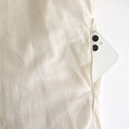 G.D COTTON SILK STAND COLLAR LONG SHIRT #Ivory [no.7366]