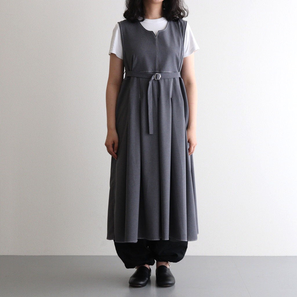 woolly like stitch dress #gray [1559-003]