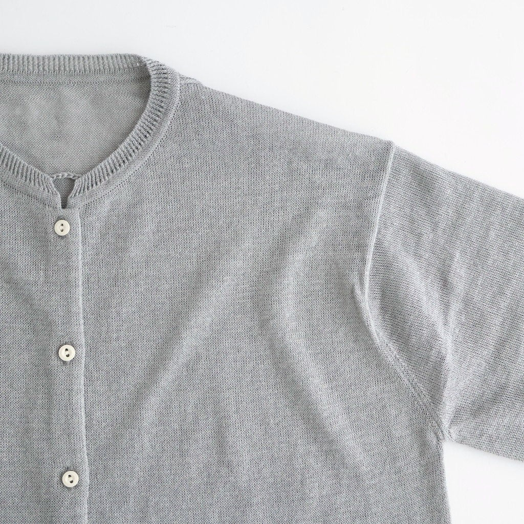 Fesca Linen Knit No Collared #GRY [A232261TK865]