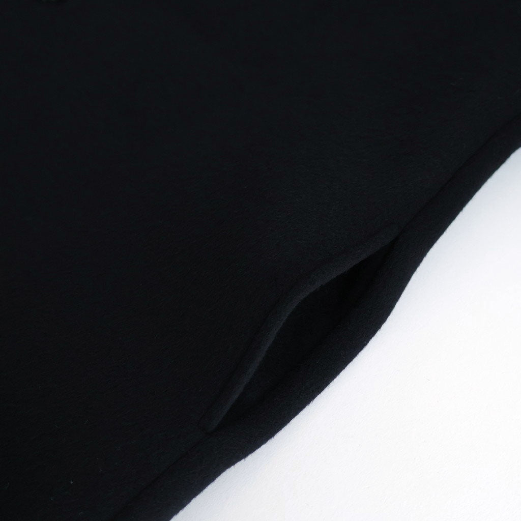 うつくしい沈黙 Collarless long coat #black [TLF-126-co002-FW]
