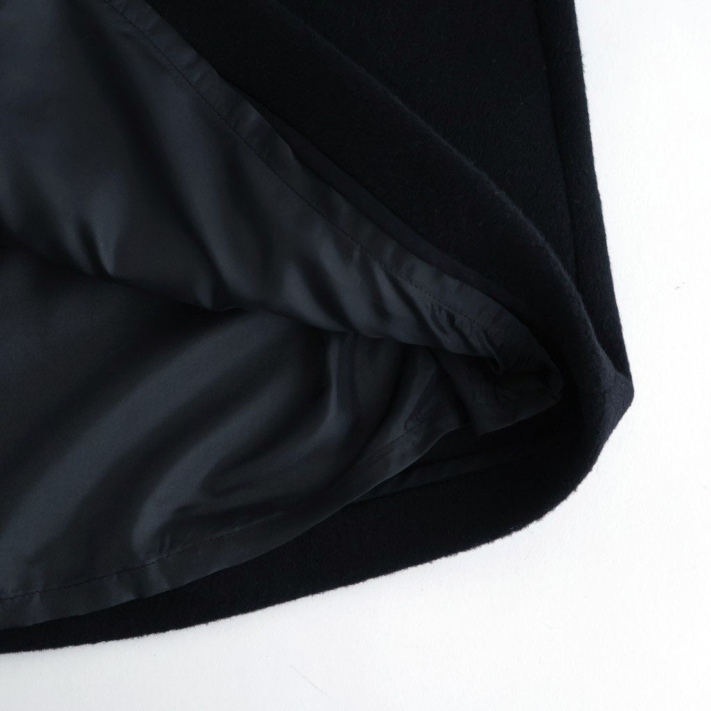 うつくしい沈黙 Collarless long coat #black [TLF-126-co002-FW]