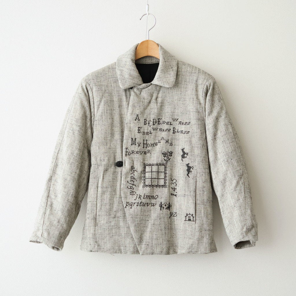 Memories quilt blouson #Light Grey [262204]