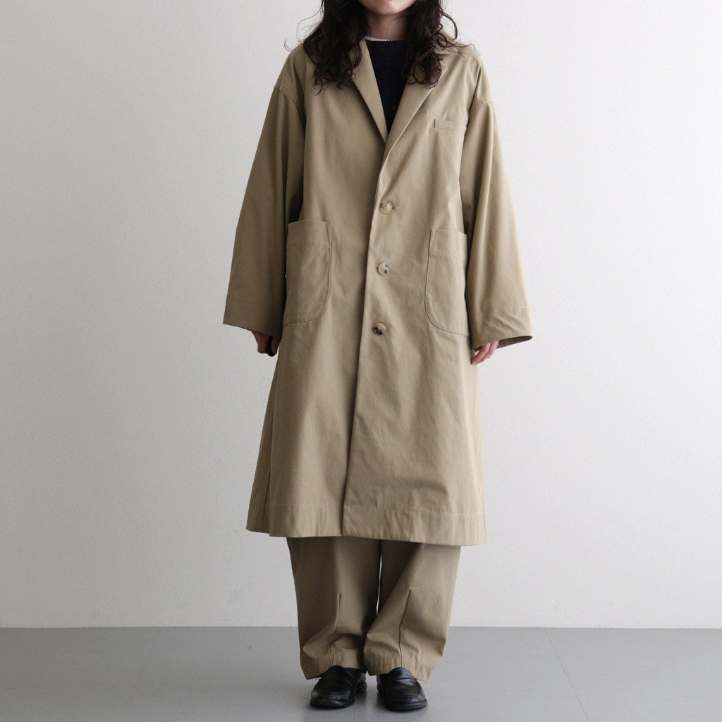 ⼀握の⾔葉 Oversized coat #beige [TLF-226-CO002-Reht]
