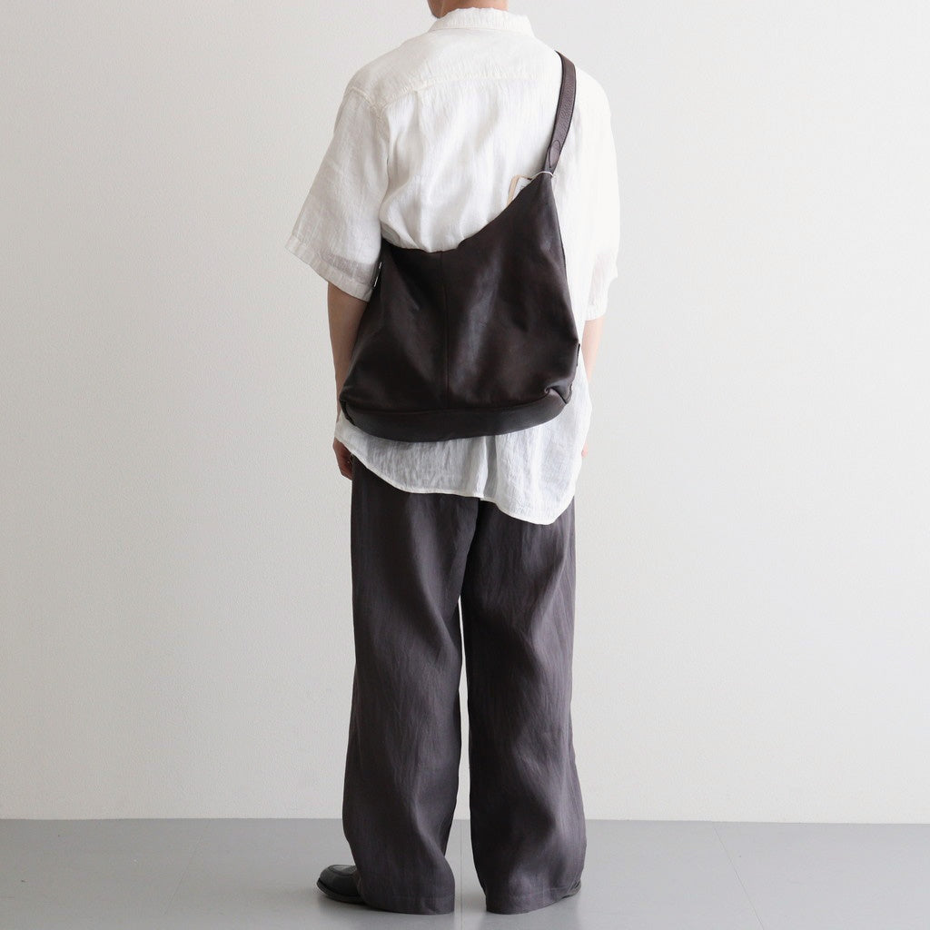 COW LEATHER ONE HANDLE BAG #8950 DK.BROWN [SVMDSH2621]