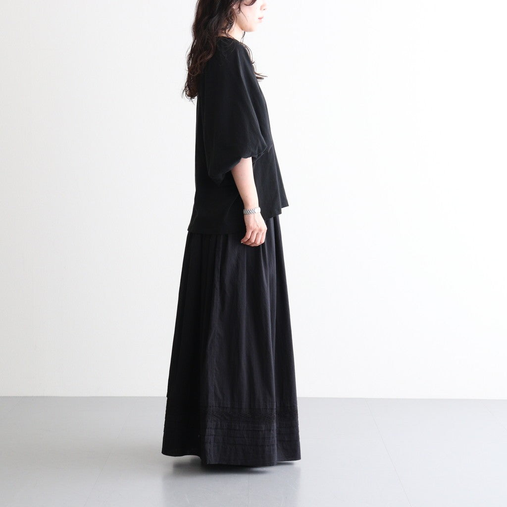 芽：パフスリーブプルオーバー #black [13262-04107]