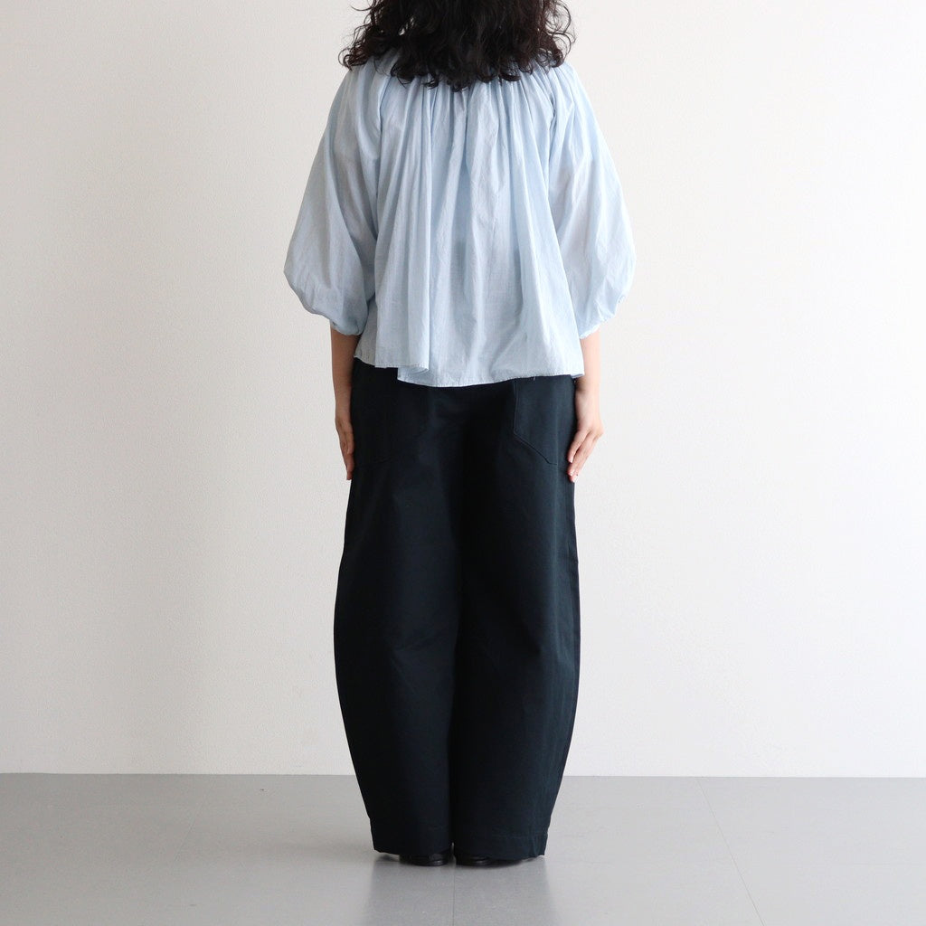 GARMENT DYE LAWN GATHER SMOCK #Sax [no.7520]