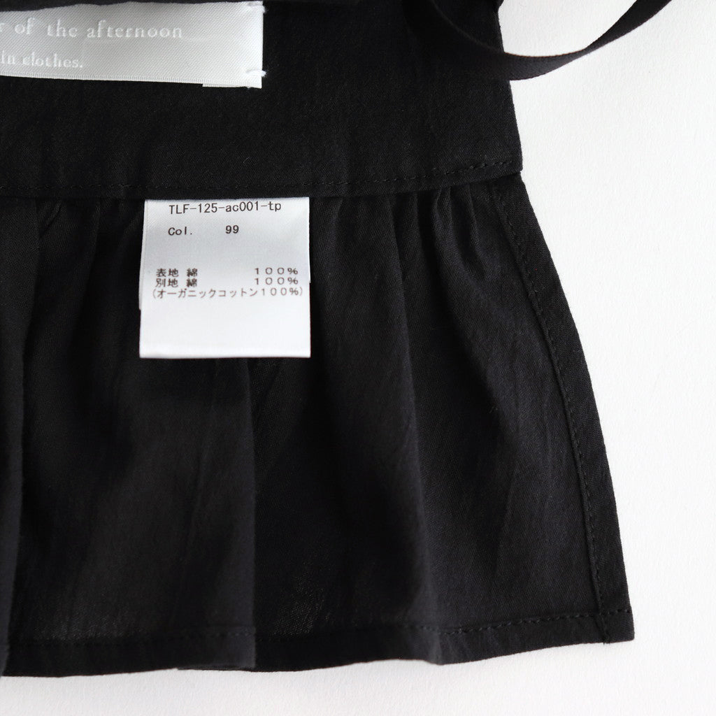 薄氷の汀 Tucked kraplap vest #black [TLF-125-ac001-tp]