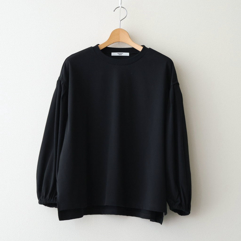 アメリカンコットン天竺 ボリュームスリーブPO #001 クロ [US260CT013]