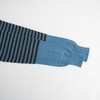Stripe Cardigan #Blue x Brown [Oni067]