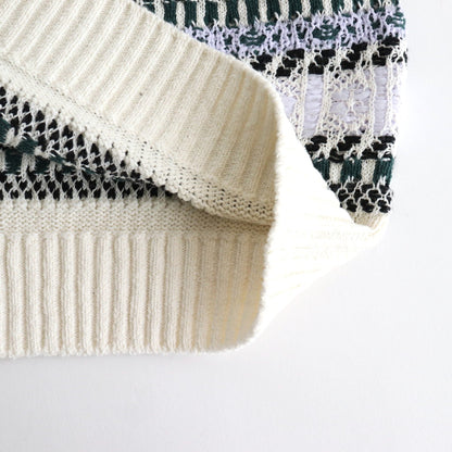 family traditions knit vest #Off white [251803]