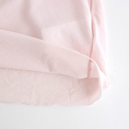 high twist cotton sheer jersey turtle-neck Tee #light pink [WVFL-UW104]