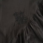 うすれかけた記憶 Embroidered yoke dress #black [TLF-226-OP009-csl]