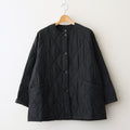 PADDED BANGALORE SILK PLAIN FRONT BUTTON SHORT COAT #9900 BLACK [NMDS25582]