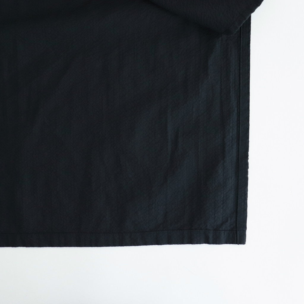 日日夜夜：Embroidery long tunic shirt #black [13251-05307]