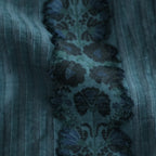 一瞬の花：Gathered blouse #abyssal blue [11261-10307]