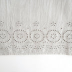80s VOILE PLAIN WITH CUT WORK LACE EASY PANTS #9200 LT.GREY [INSL26345]