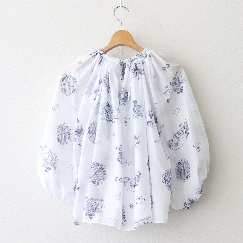 GATHER SMOCK #London Blue Willow [no.7447]