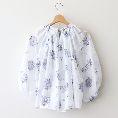 GATHER SMOCK #London Blue Willow [no.7447]