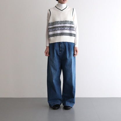 family traditions knit vest #Off white [251803]