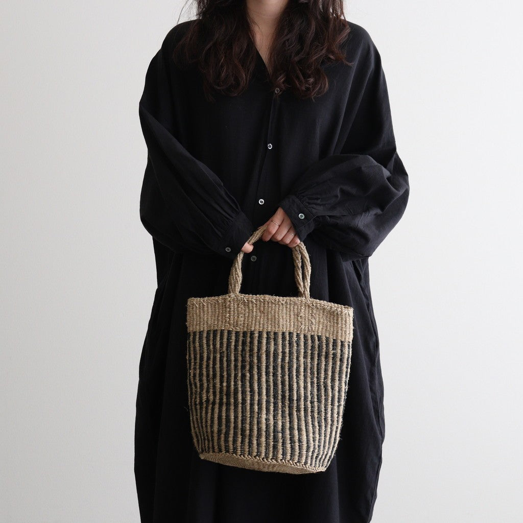STRIPE SISAL BAG #8199 NATURAL/BLACK [ANSL2501]