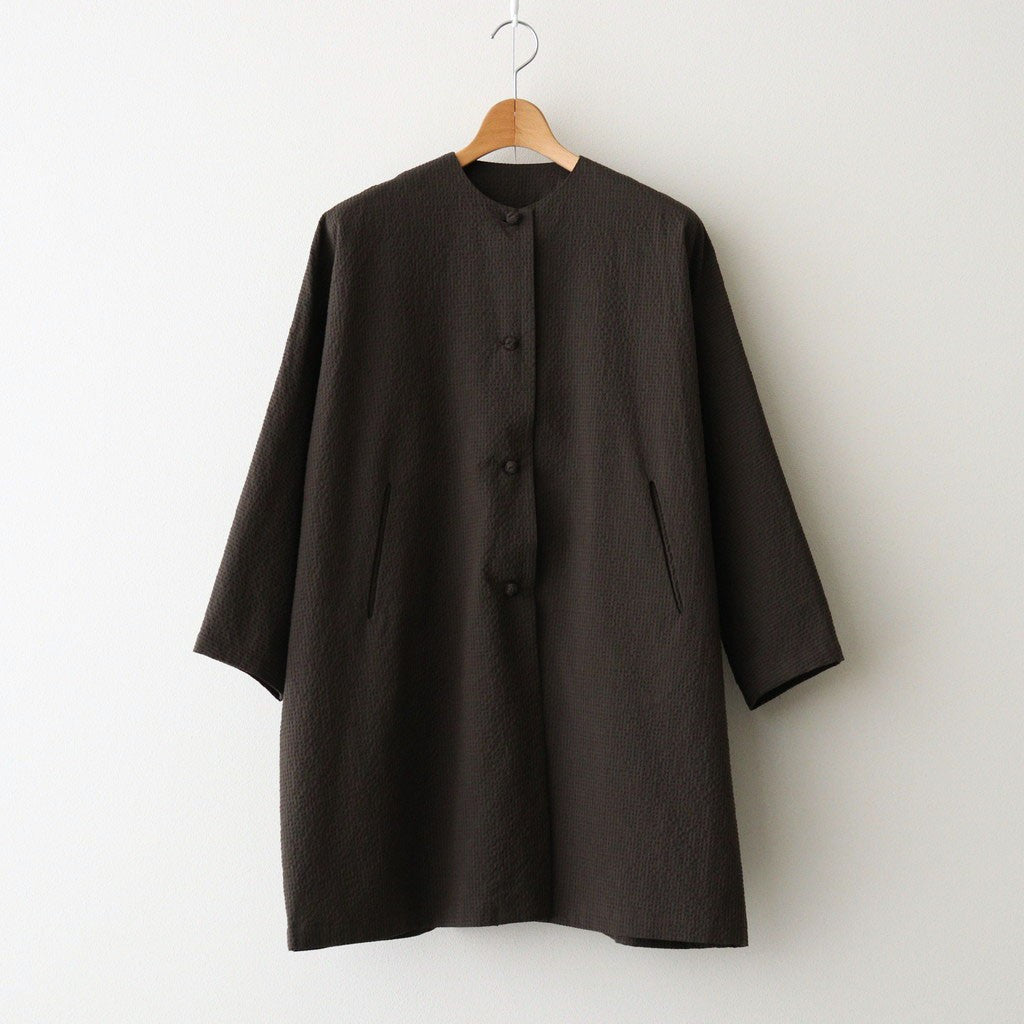 Verlaine Wool Cotton Coat #D.BR [A232262TC887]