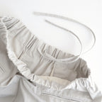 COTTON/LINEN DYED WEATHER 2TUCK WIDE EASY PANTS #9200 LT.GREY [GNMDS2502CLW]