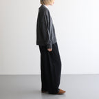 12GG 1PLY LINEN PLAIN V-NECK 1 BUTTON CARDIGAN #9800 CHARCOAL [GNSL23302]