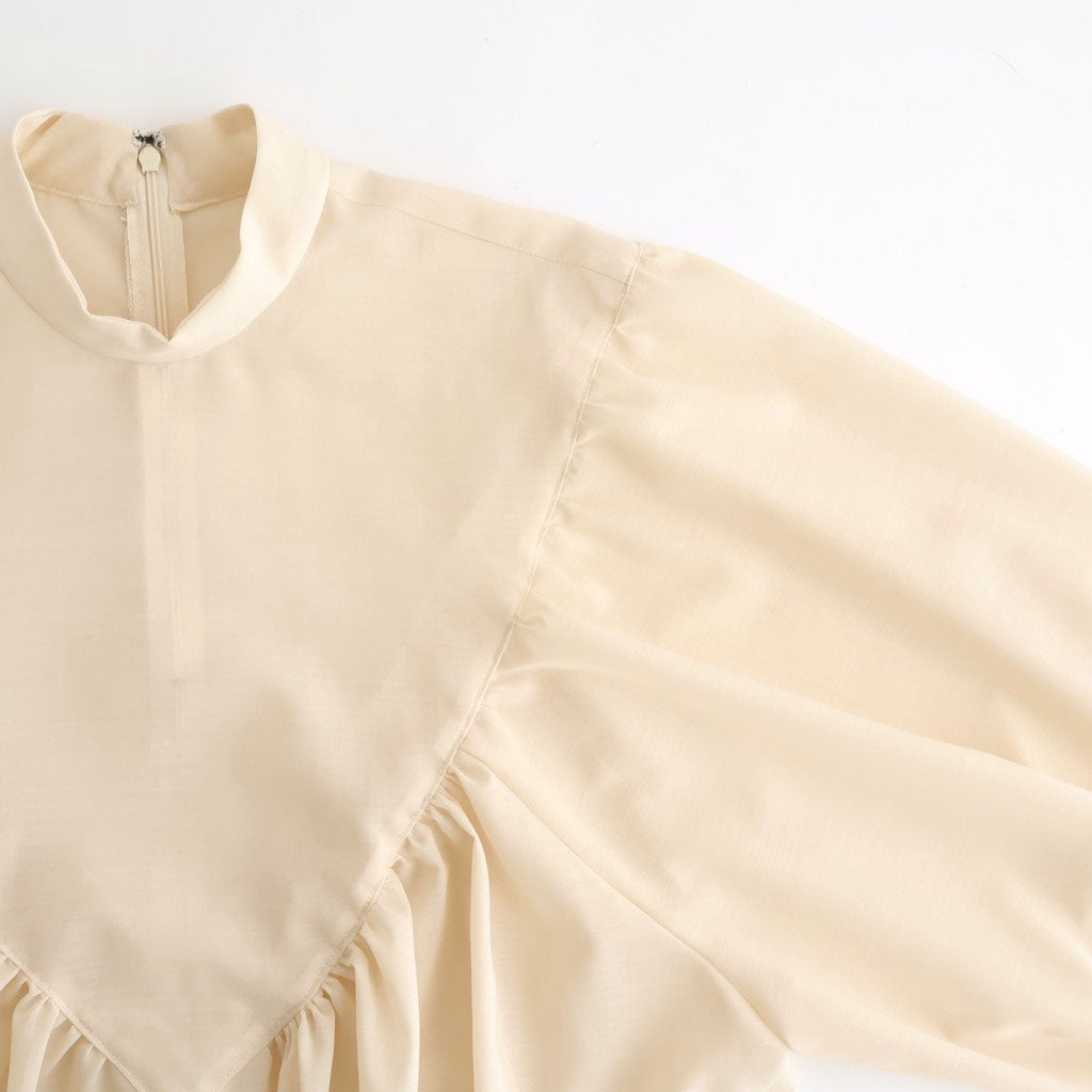 輝かしい影 Stand collar blouse #écru [TLF-226-SH001-em]