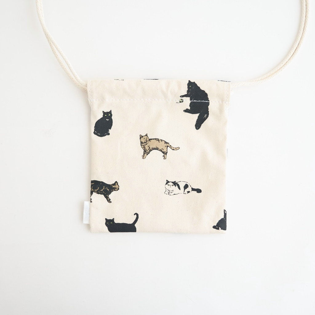 巾着POCHETTE #CAT/CHOCO [TMB-2137A]