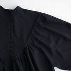 記憶の庭 Stand collar blouse #Black [26F-SH046-RP]