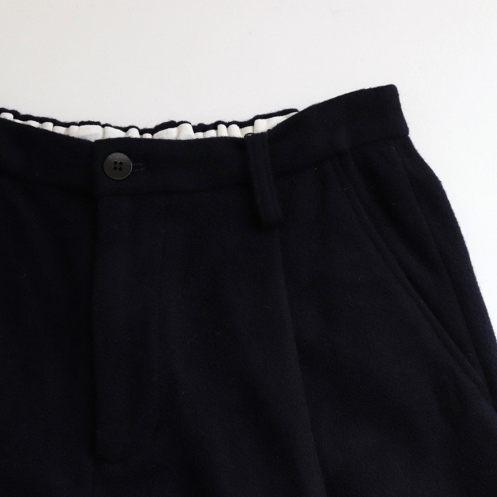 Wool cashmere beaver tuck pants #Navy [TS243PT099]