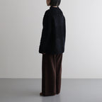 random wool & woolen cotton high-neck P/O #black [WVFL-UW121]