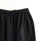 輝かしい影 Elastic waist wrap pants #Black [TLF-225-pa004-em]
