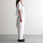 ⼼の花苑 Relaxed-fit trousers #white [TLF-226-PT007-ec]