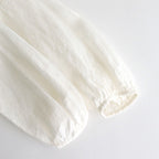 LINEN HEMP SMOCK BLOUSE #Off White [no.7421]