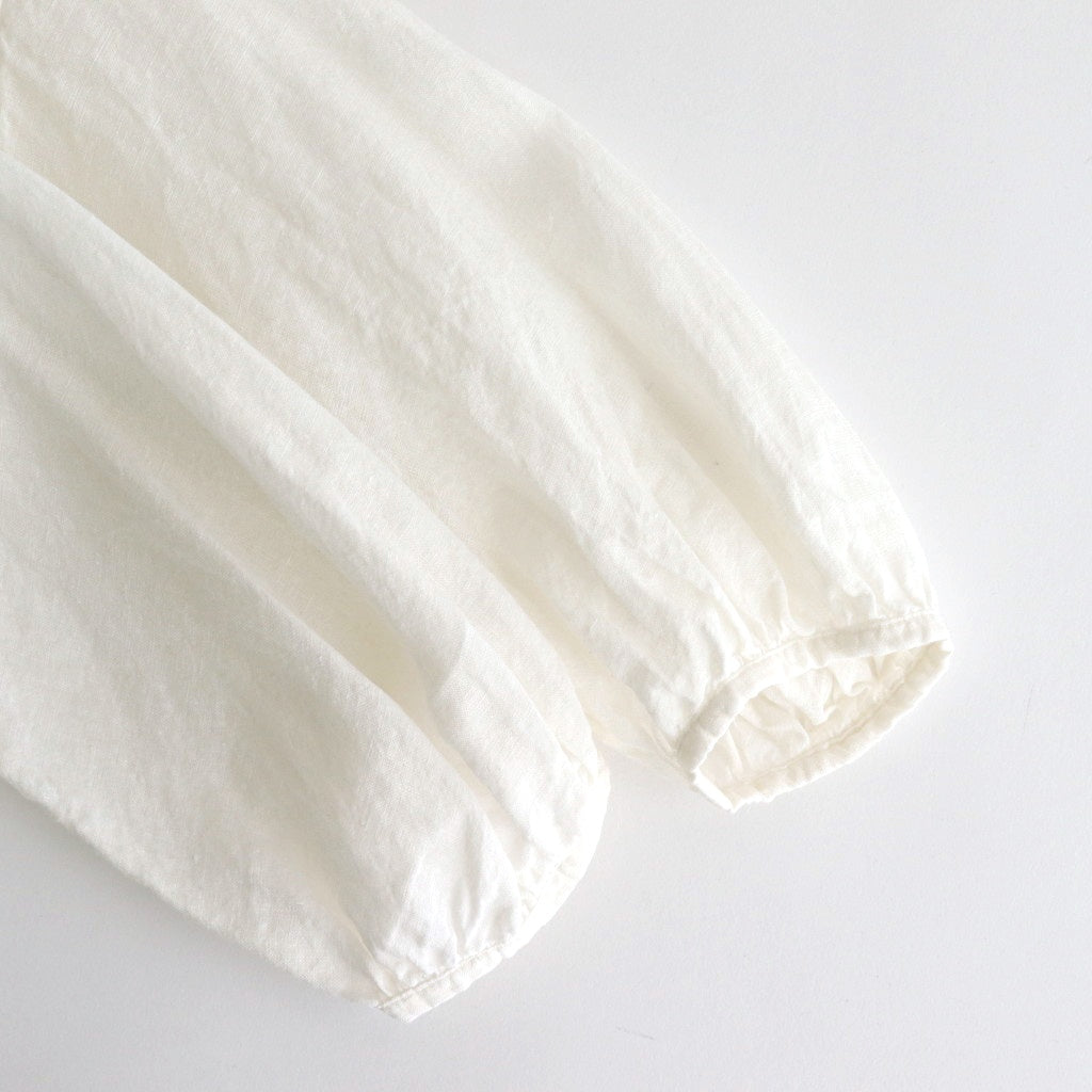 LINEN HEMP SMOCK BLOUSE #Off White [no.7421]