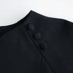 記憶の庭 Billowy sleeve dress #Black [26F-SH045-RP]