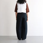 GARMENT DYE LAWN SHIRRING VEST #White [no.7521]