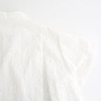 ⼼の花苑 Open-collar cropped overshirt #white [TLF-226-SH007-ec]