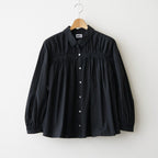 shirring blouse #paper BK [KJ602AW44]