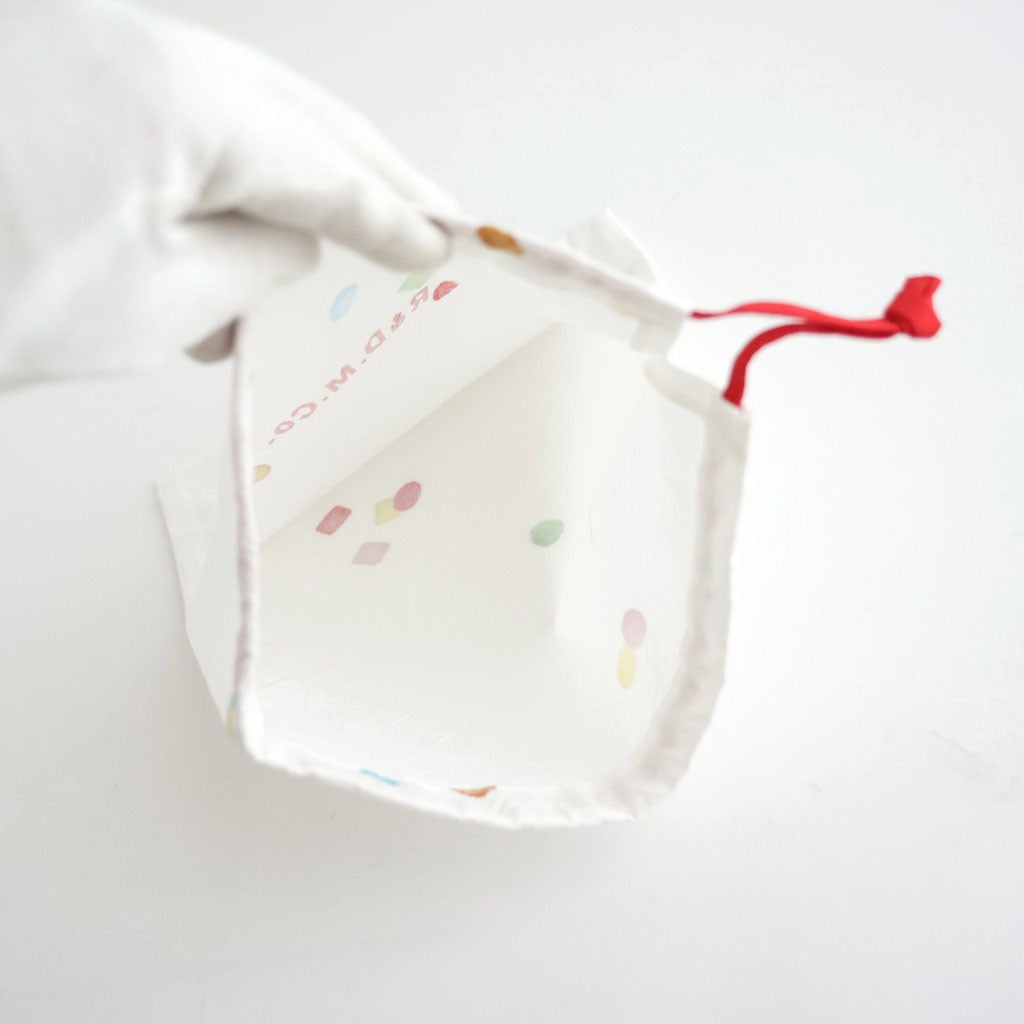 D.C. DRAWSTRING BAG (S) #White [no.8206]