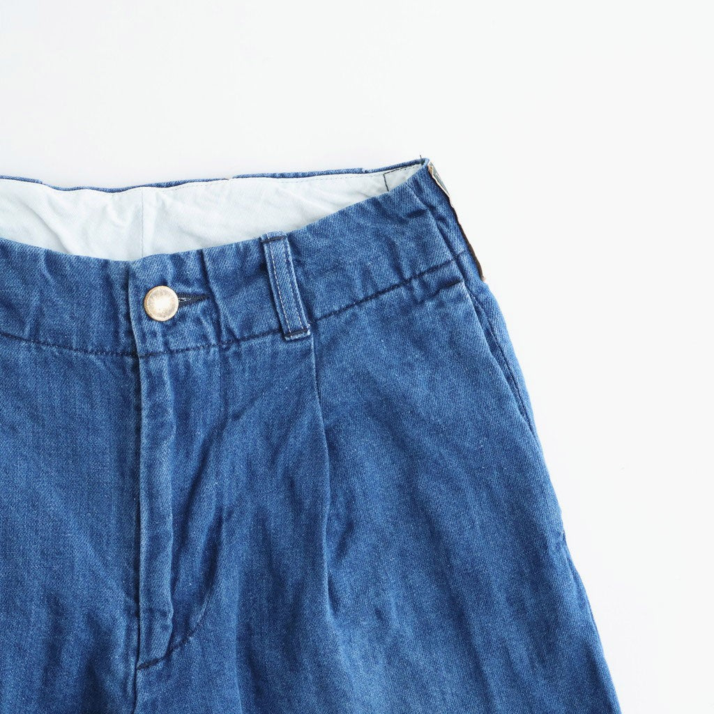 HW wide trousers #Indigo [261506]