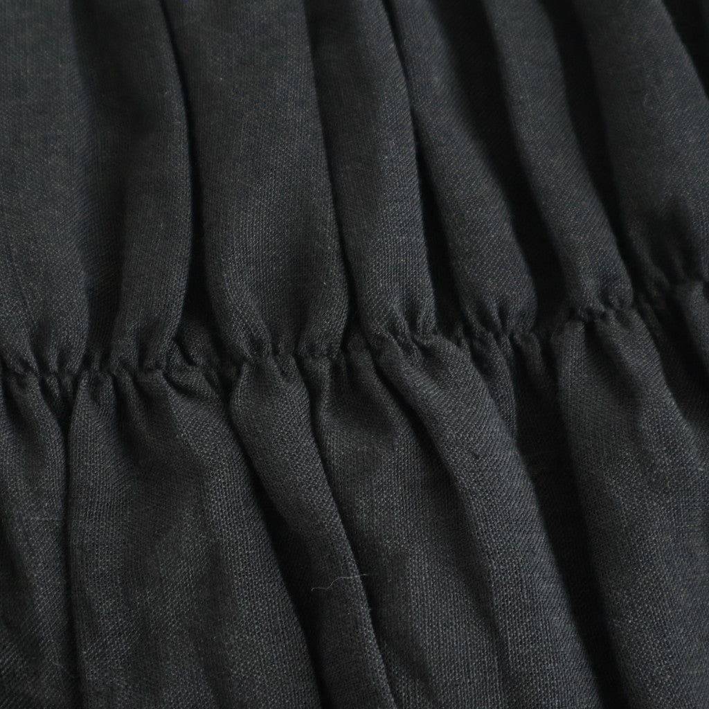 SHIRRING VEST #Black [no.8003]