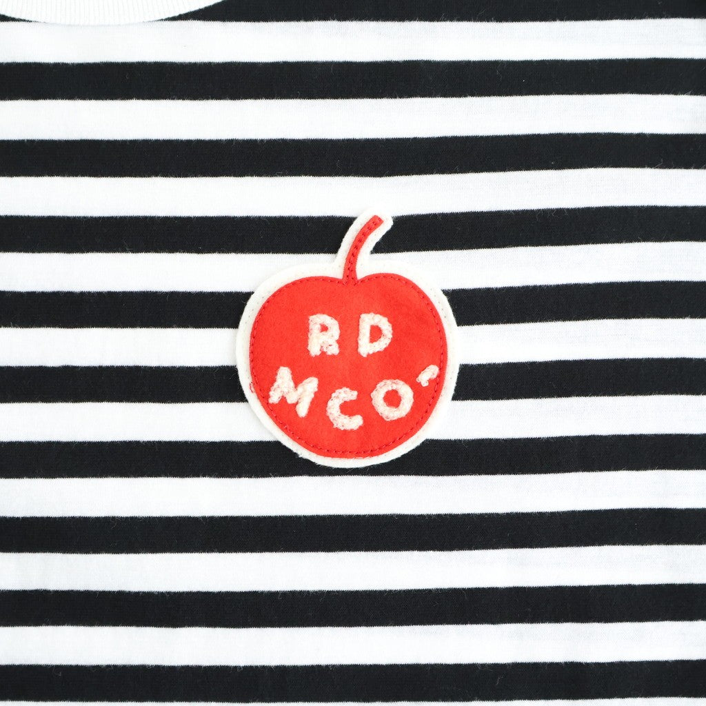 G.B. DROP T SHIRT W/ APPLE PATCH #Black Fat [no.8038]