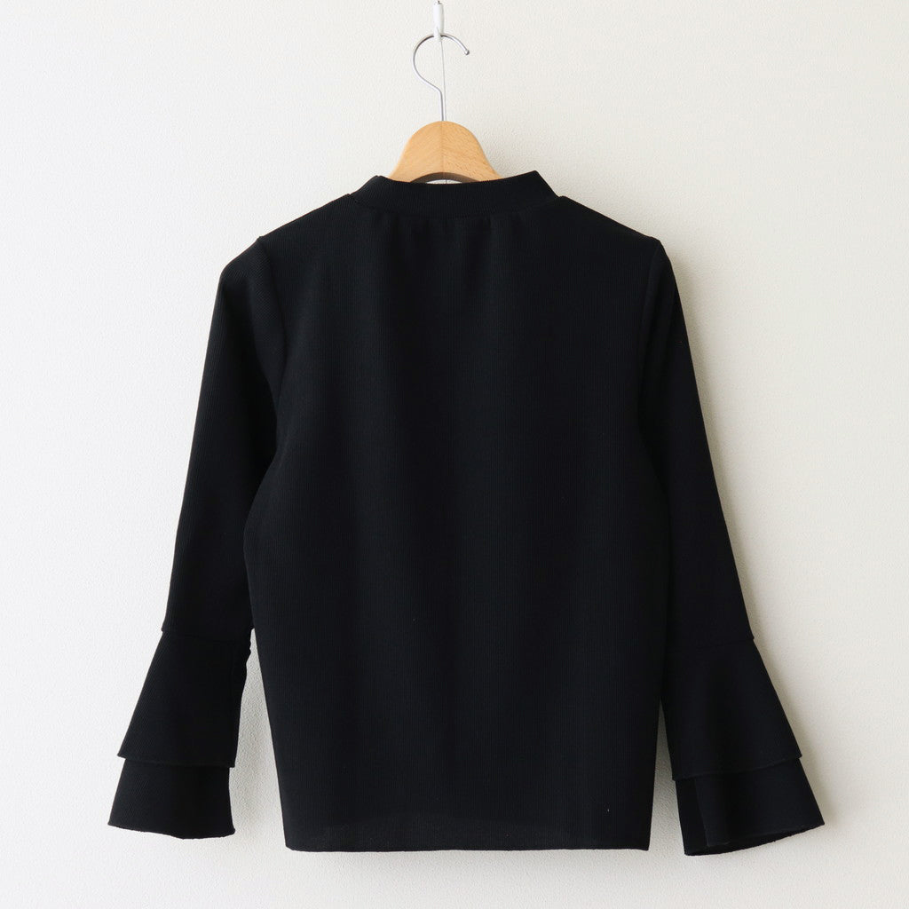 Corduroy like pullover #Black [1477-000]